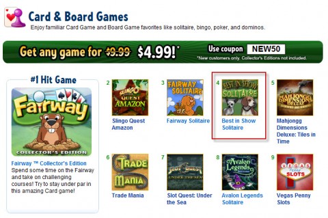 Best in Show Solitaire (Card & Board Game from Big Fish)